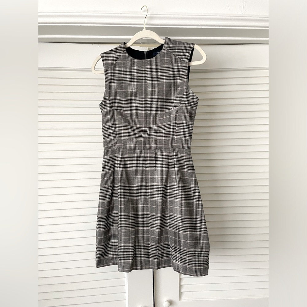 French Connection pinafore/jumper dress in plaid